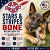 USA-K9 Stars and Stripes Bone Nylon Dog Chew Toy for Aggressive Chewers | USA Made