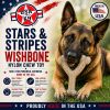 USA-K9 Stars and Stripes Wishbone Nylon Dog Chew Toy for Aggressive Chewers | USA Made