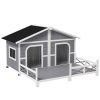 Dog House- Gray, White ( Amazon Shipping)(Prohibited by WalMart)