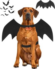 Halloween Dog Bat Wings Costume, Pet Halloween Cosplay Party Dress Up Costume for Small Dogs and Cats (size: X-Large)