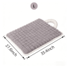 Washable Dog Mat with Carry Handle, Soft Plush Quilted Dog Bed Mat, Portable Crate Pad and Kennel Liner for Floor, Sofa, Car and Travel