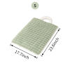 Washable Dog Mat with Carry Handle, Soft Plush Quilted Dog Bed Mat, Portable Crate Pad and Kennel Liner for Floor, Sofa, Car and Travel
