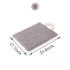 Washable Dog Mat with Carry Handle, Soft Plush Quilted Dog Bed Mat, Portable Crate Pad and Kennel Liner for Floor, Sofa, Car and Travel