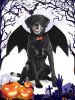Halloween Dog Bat Wings Costume, Pet Halloween Cosplay Party Dress Up Costume for Small Dogs and Cats